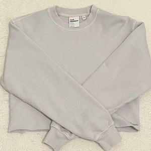 aritzia cropped crewneck glacier blue size xxs
